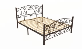 Кровать Виктория Металл, 160х190 мм, Медный антик, Медный антик, 1630