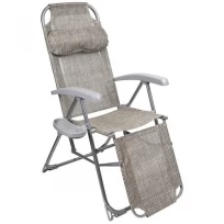Складное садовое кресло шезлонг для дома и дачи, для рыбалки и комфортного отдыха на природе KSI2/4